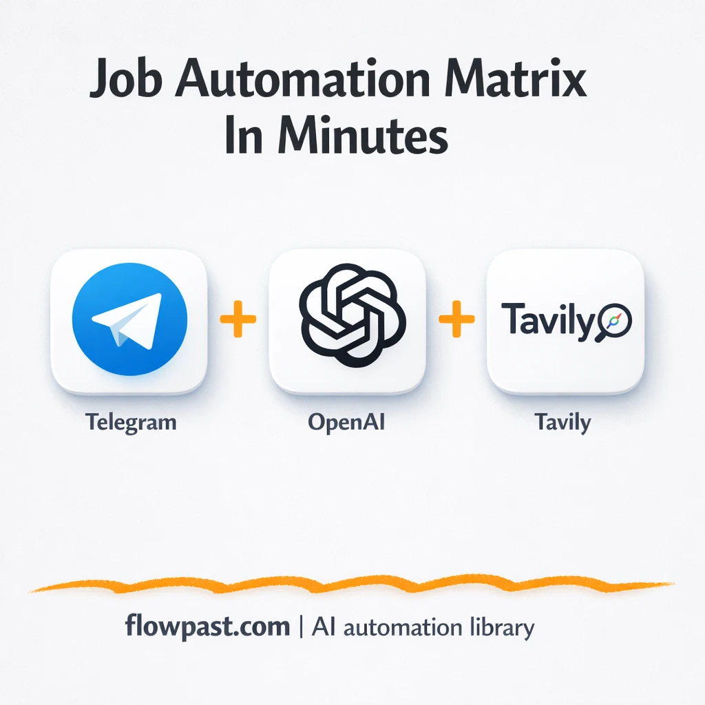 Telegram + OpenAI: instant job task matrix clarity - n8n workflow automation template