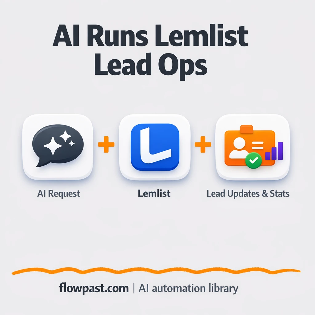 Lemlist + Google Sheets: campaign ops, logged clean - n8n workflow automation template