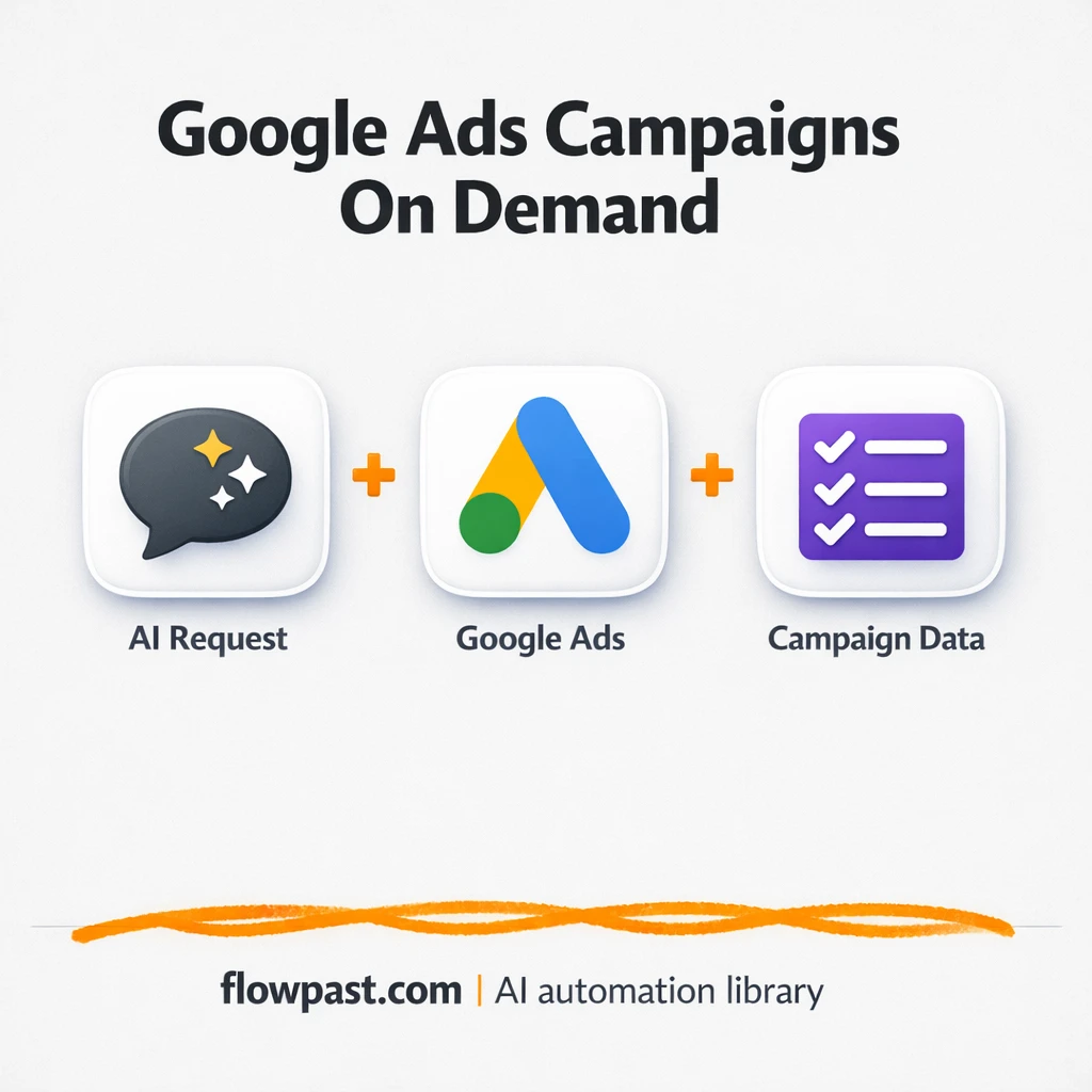 Google Ads to Google Sheets, campaign lookups simplified - n8n workflow automation template