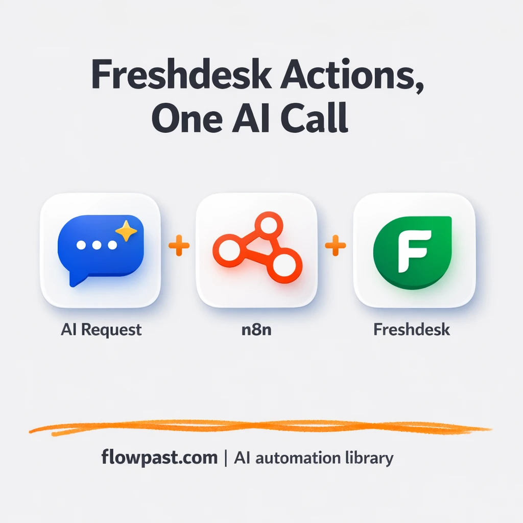 Freshdesk + Slack: faster ticket updates, fewer misses - n8n workflow automation template