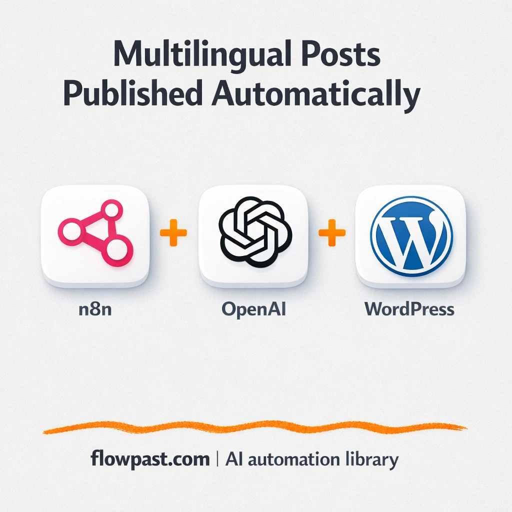 WordPress + OpenAI: drafts with SEO and images ready - n8n workflow automation template