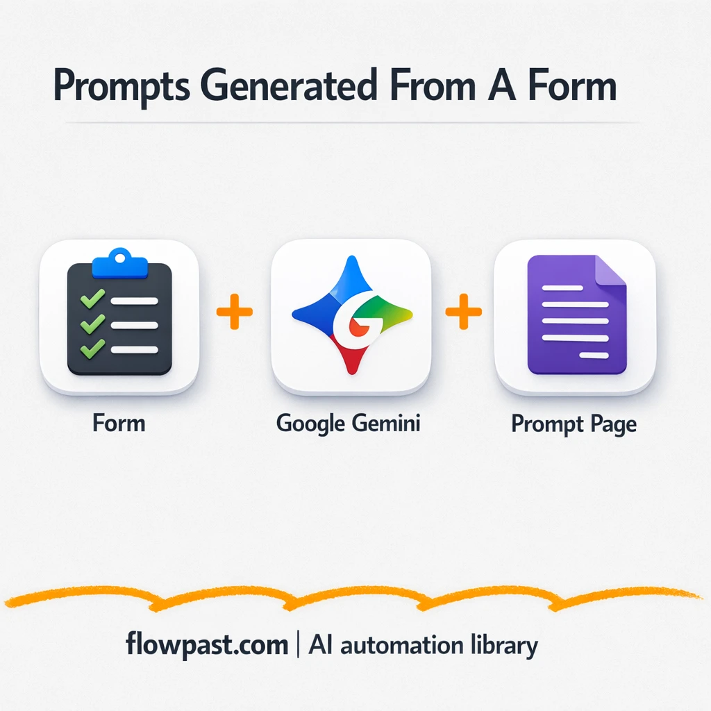 Google Forms + Google Gemini, reusable prompts fast - n8n workflow automation template