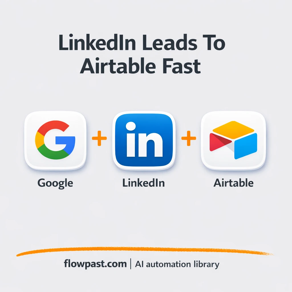 Google Search to Airtable, clean LinkedIn leads - n8n workflow automation template
