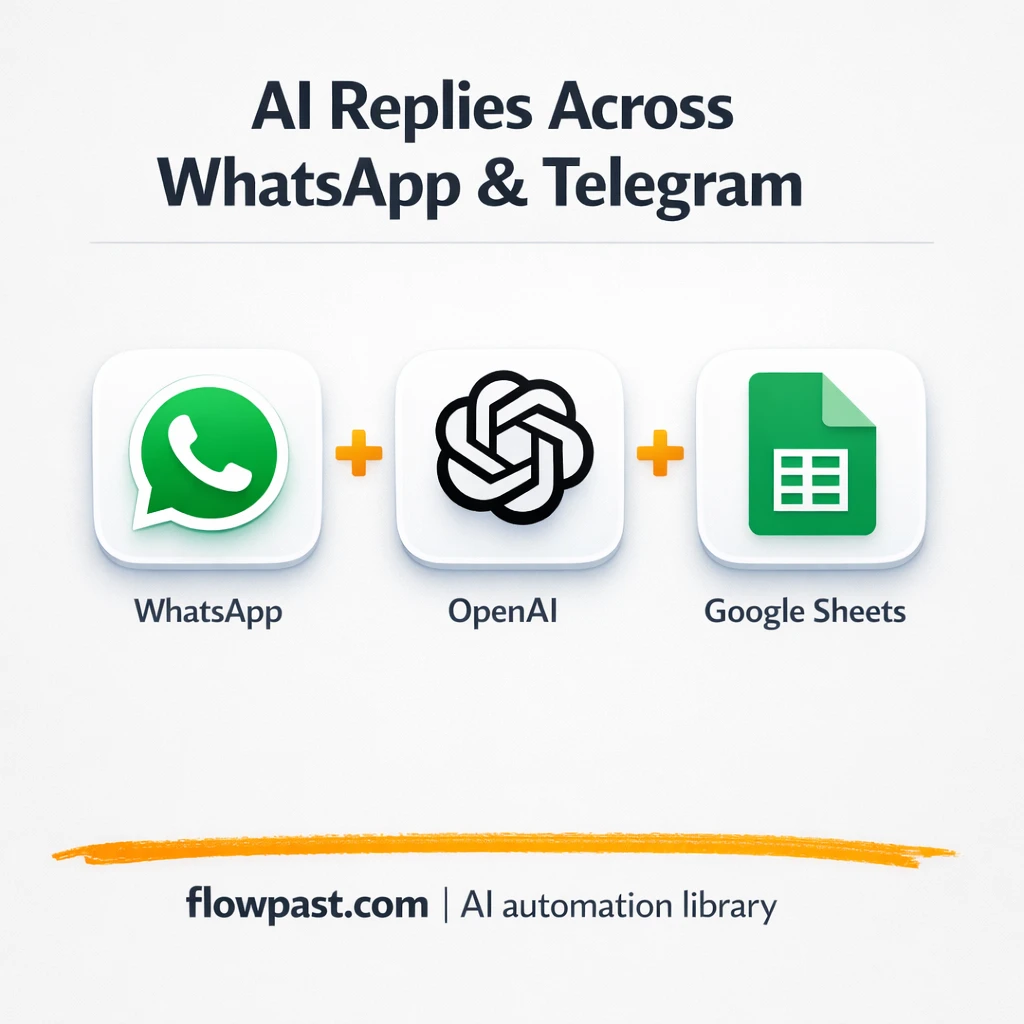 Telegram + WhatsApp support with Google Sheets memory - n8n workflow automation template