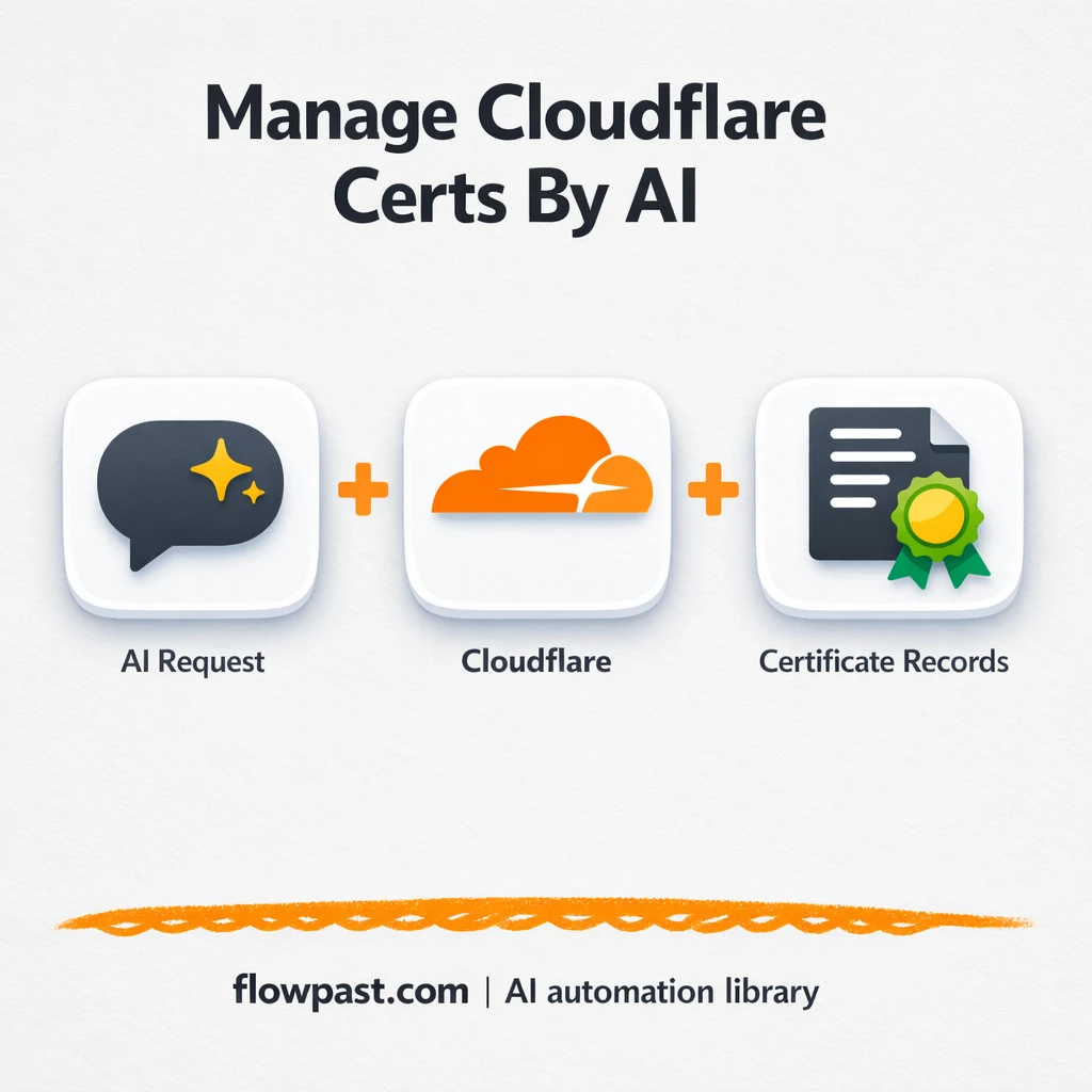Cloudflare + Slack: certificate tasks handled cleanly - n8n workflow automation template
