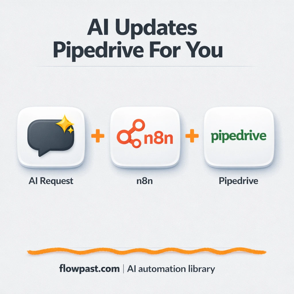 Pipedrive + Google Sheets: cleaner CRM updates - n8n workflow automation template