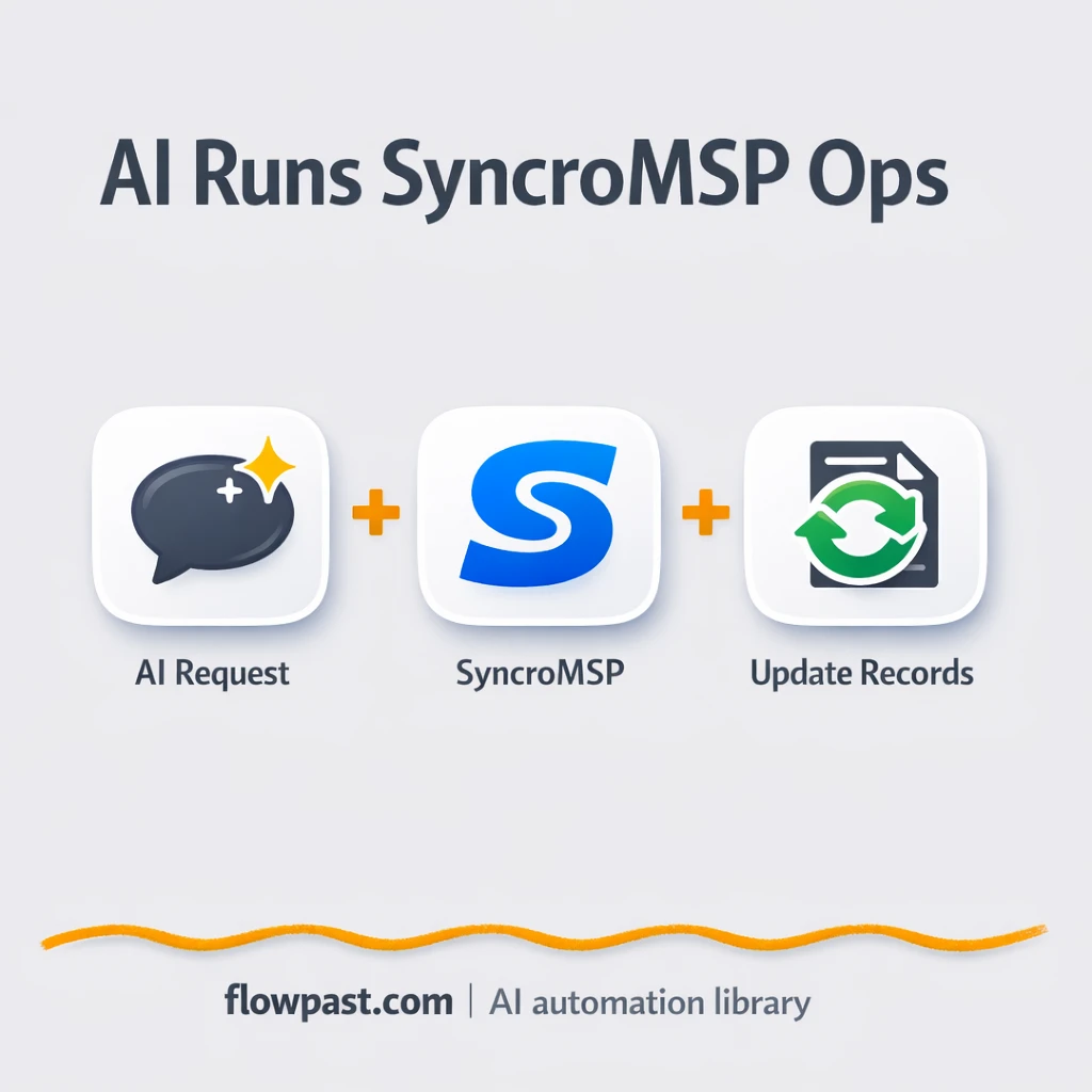 SyncroMSP + Gmail: cleaner tickets, fewer misses - n8n workflow automation template