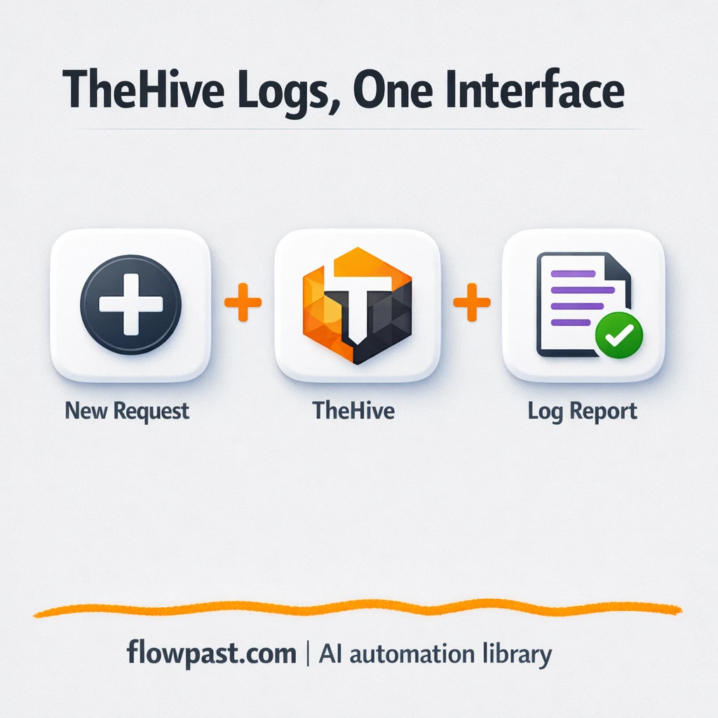 TheHive + Slack: incident logs captured consistently - n8n workflow automation template