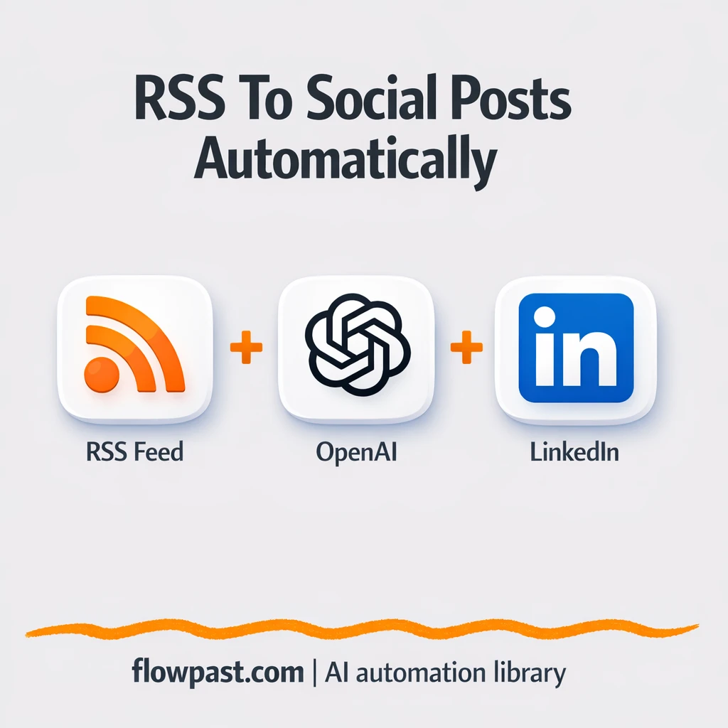RSS to LinkedIn and X, drafts with Gmail approval - n8n workflow automation template