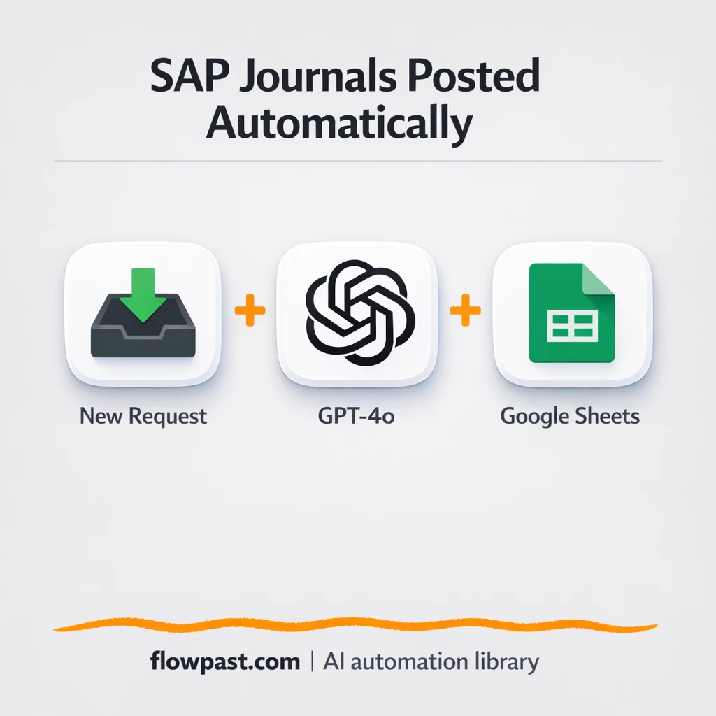 Google Sheets to SAP B1, error free journal entries - n8n workflow automation template