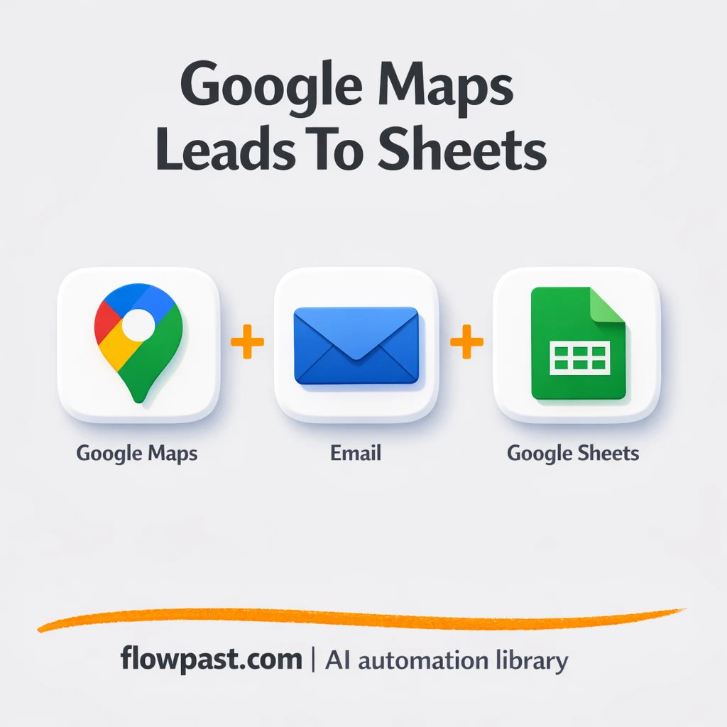 Google Maps to Google Sheets, clean emails for outreach - n8n workflow automation template