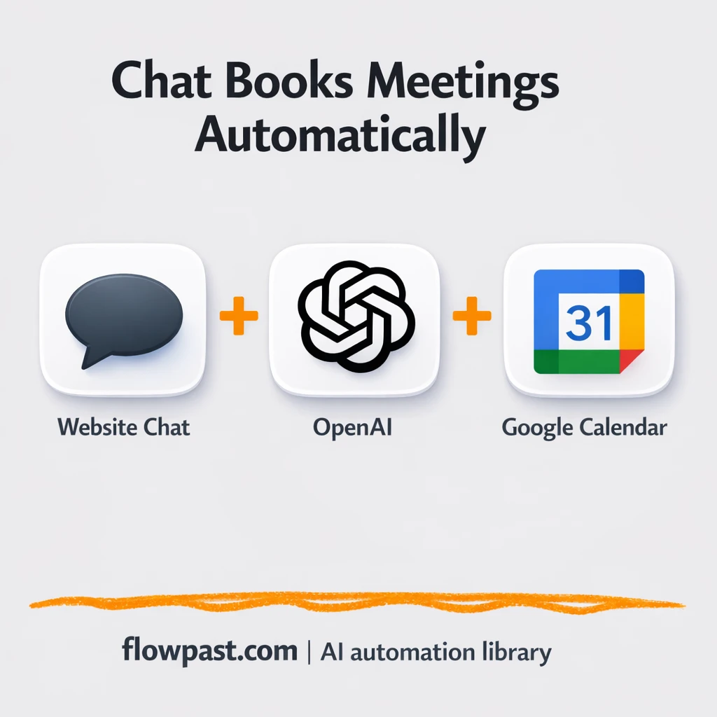 OpenAI + Google Calendar: chats that book calls - n8n workflow automation template
