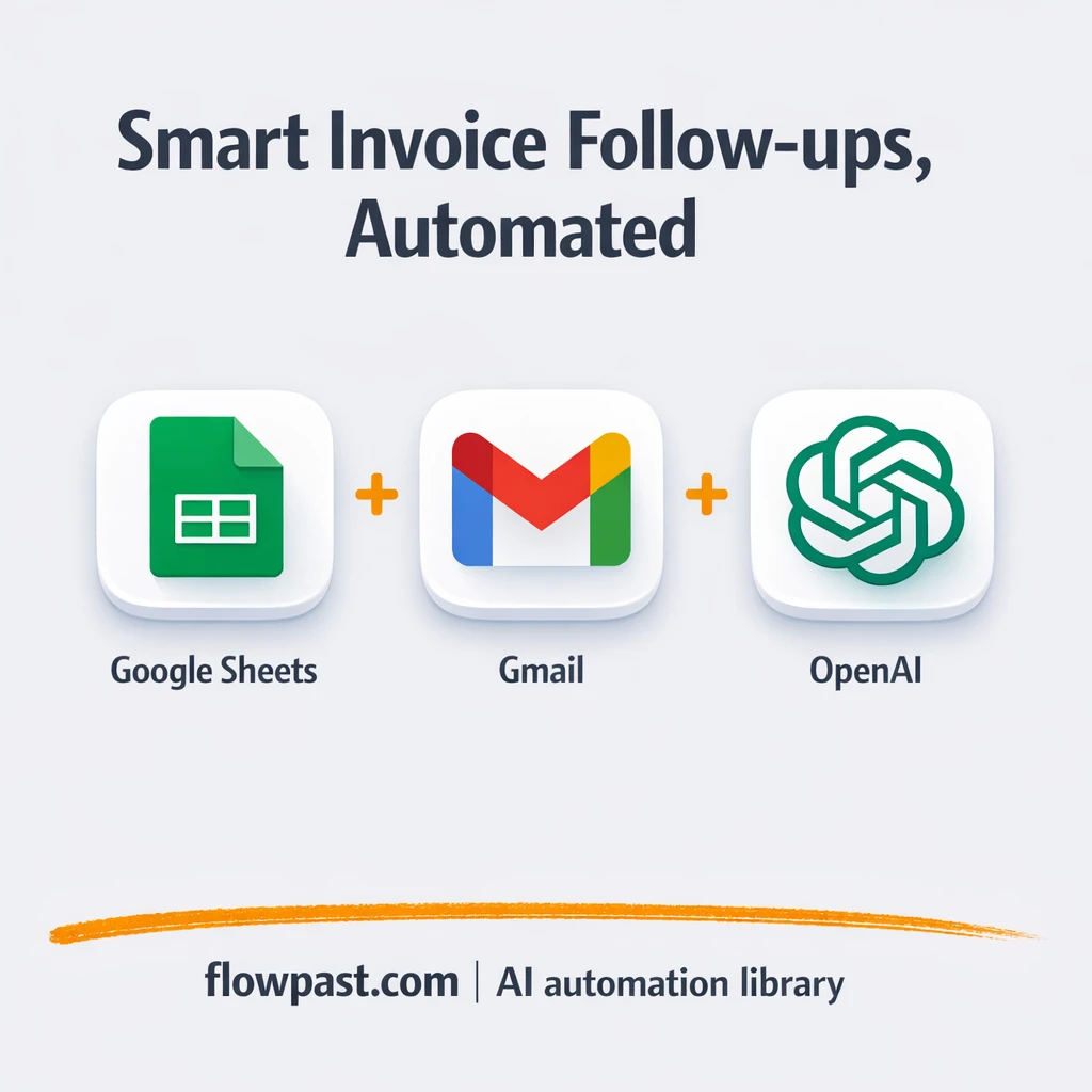 Google Sheets + Gmail: invoice follow ups made easy - n8n workflow automation template
