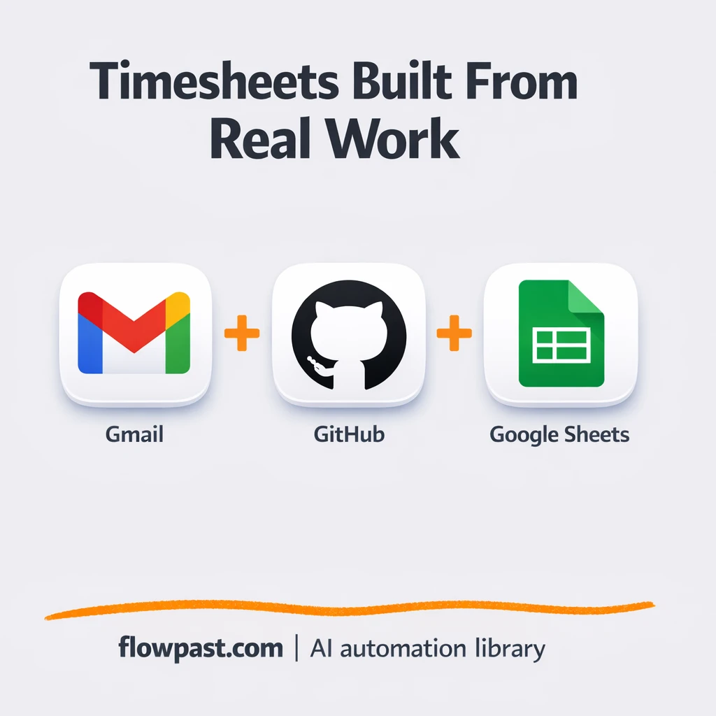Gmail + Google Sheets: client ready timesheets - n8n workflow automation template