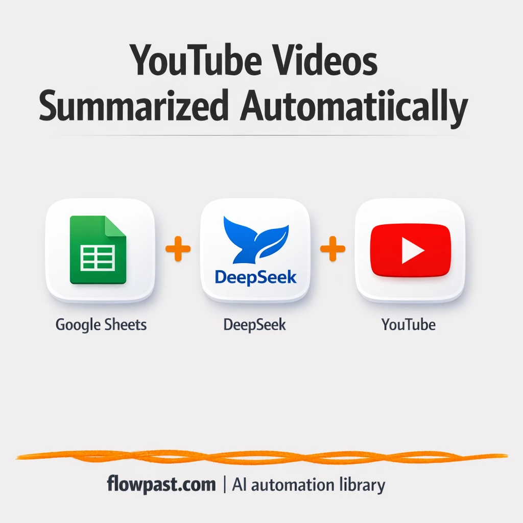 YouTube to Google Sheets, searchable AI summaries - n8n workflow automation template