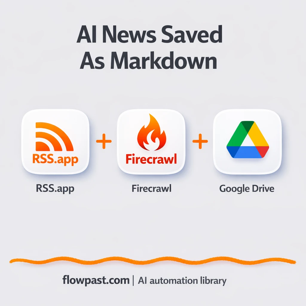 RSS to Google Drive, clean AI articles ready to read - n8n workflow automation template