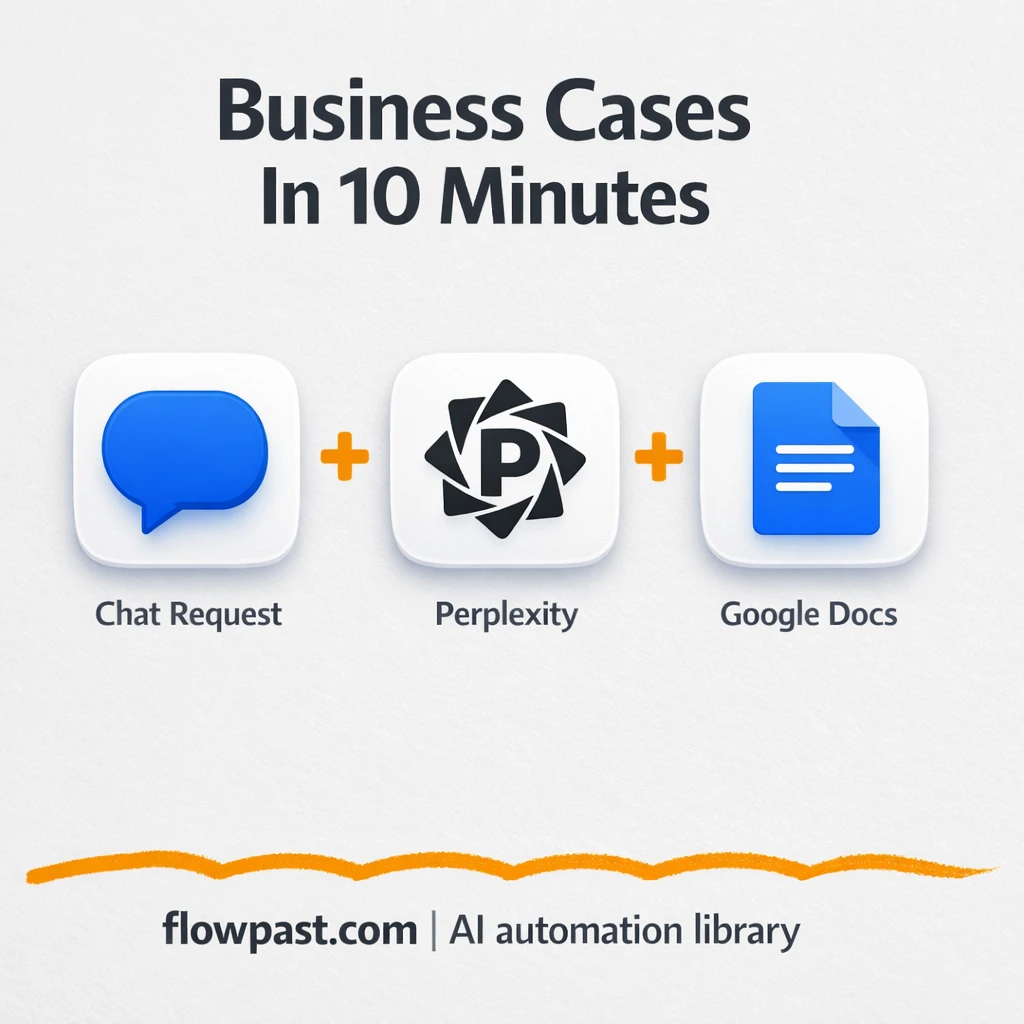 Perplexity to Google Docs, market reports on autopilot - n8n workflow automation template