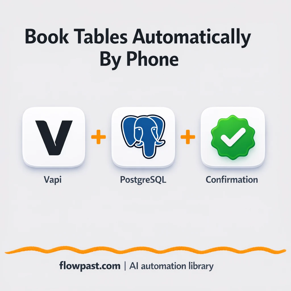 VAPI + PostgreSQL: bookings confirmed on every call - n8n workflow automation template