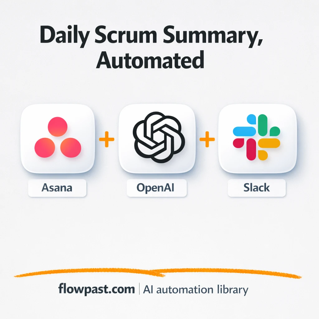 Asana + Slack: clear sprint summaries for your team - n8n workflow automation template