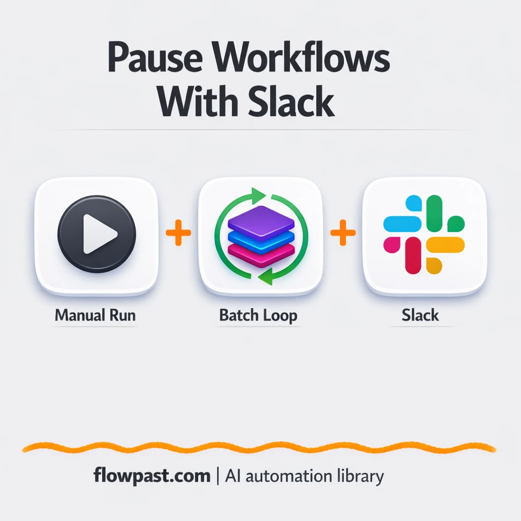 Slack approvals that pause loops before bad data spreads - n8n workflow automation template