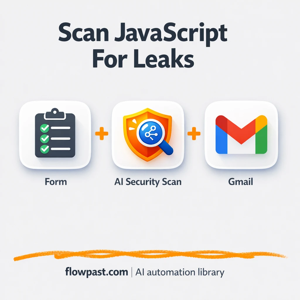 OpenAI + Gmail: JS leak scans with emailed reports - n8n workflow automation template