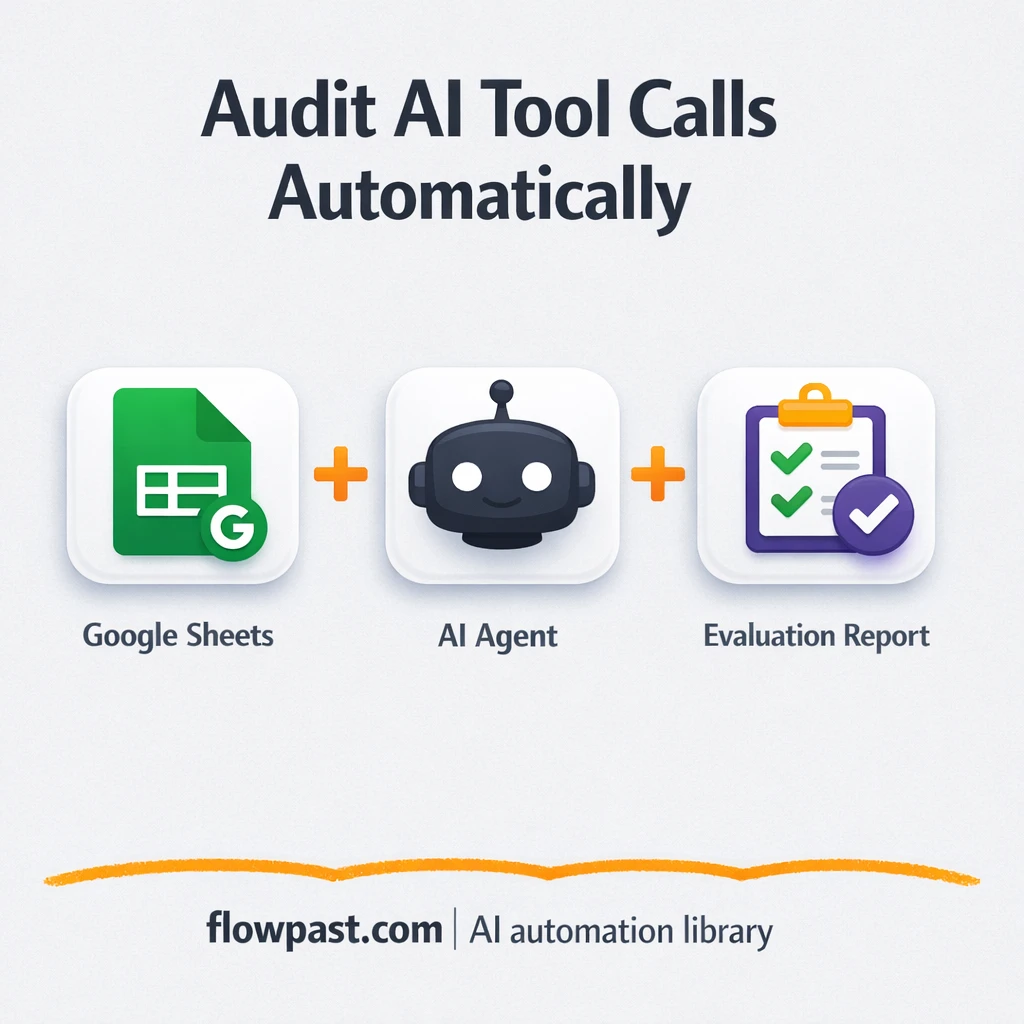 Google Sheets + OpenAI: prove your agent used tools - n8n workflow automation template