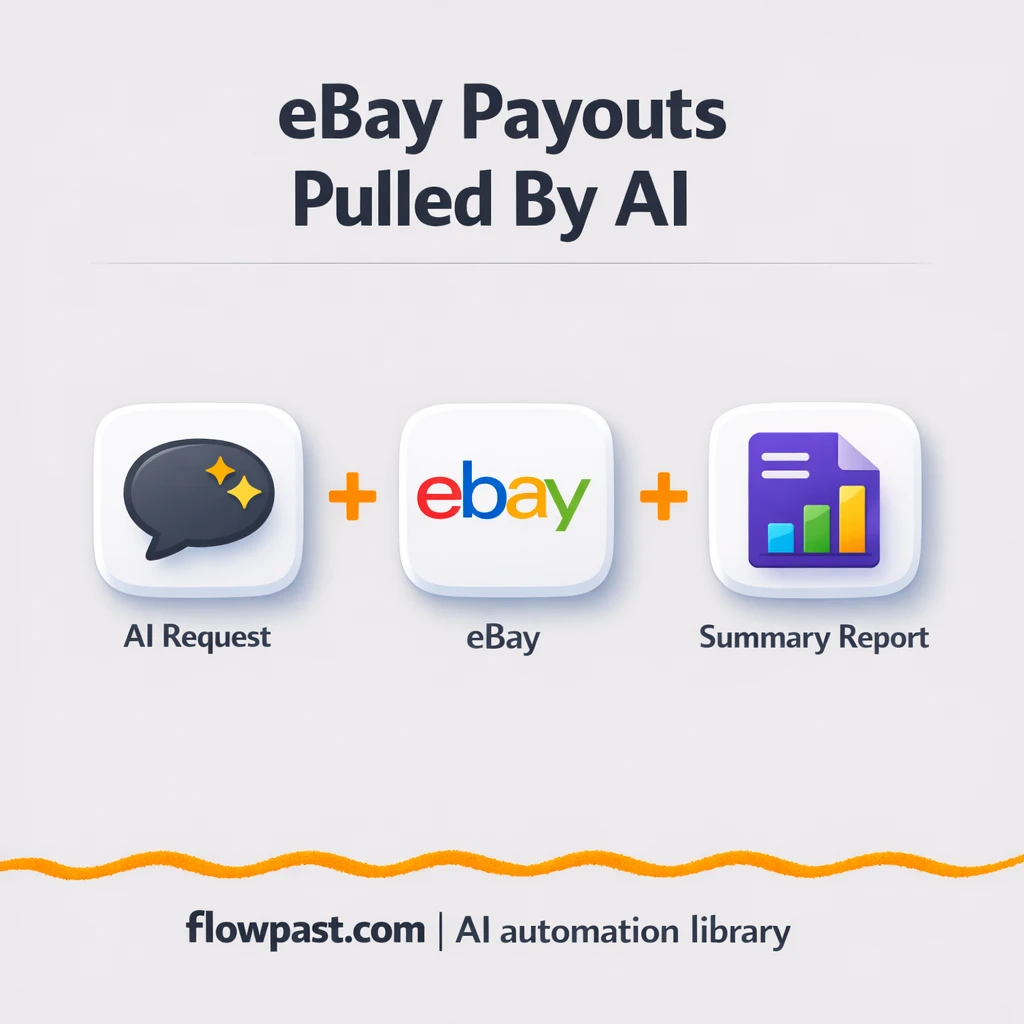 eBay + Google Sheets: payout tracking without tab hopping - n8n workflow automation template