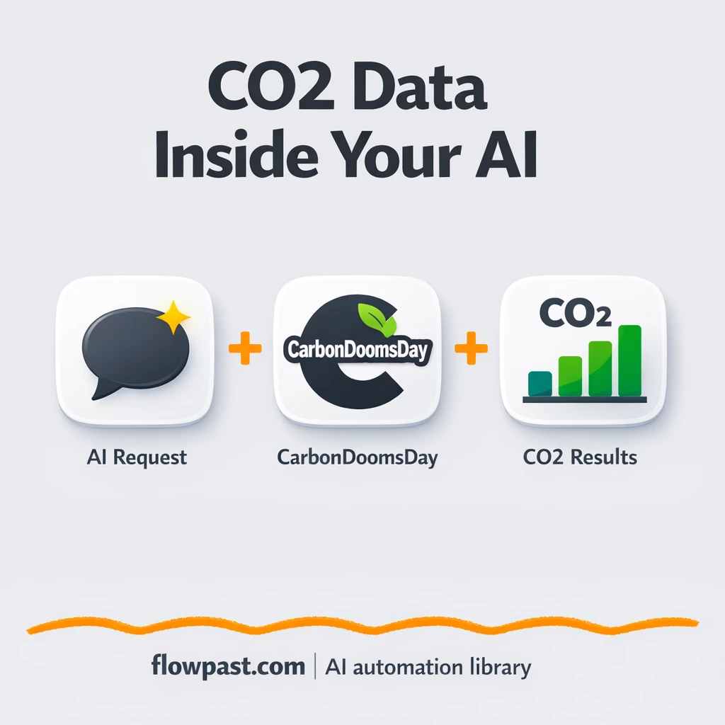 Claude Desktop + CarbonDoomsDay: CO2 answers on demand - n8n workflow automation template
