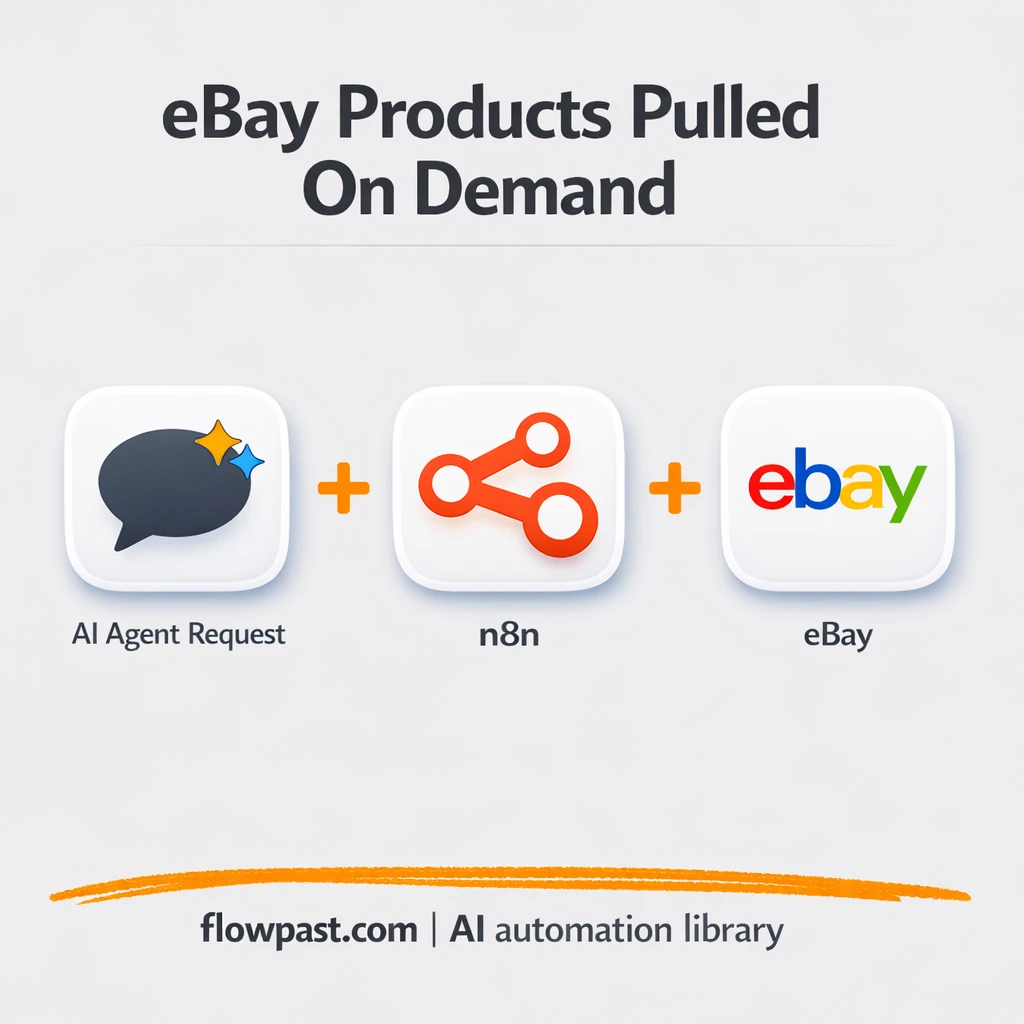 eBay + Claude: merch products pulled on request - n8n workflow automation template