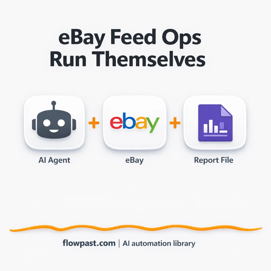 eBay Feed + Google Sheets: inventory tasks tracked - n8n workflow automation template