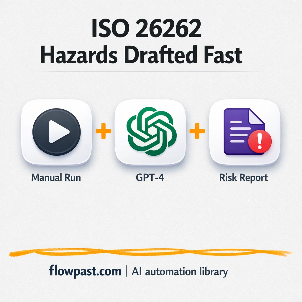 OpenAI + Google Docs: ISO 26262 hazard reports - n8n workflow automation template