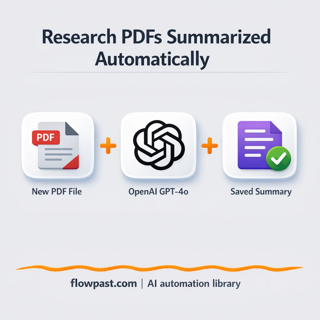 PDF to Google Drive, GPT-4o summaries ready - n8n workflow automation template