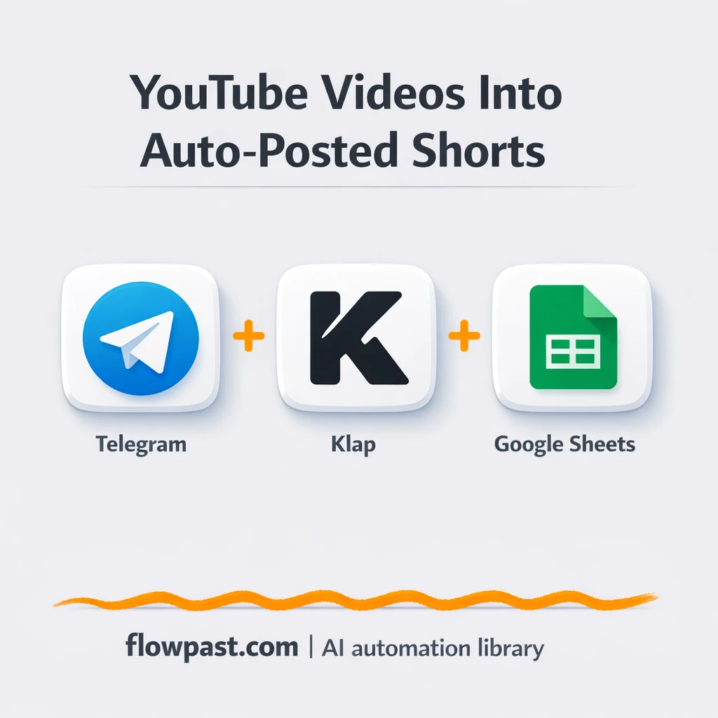 Telegram to Google Sheets, Shorts scheduled hands free - n8n workflow automation template