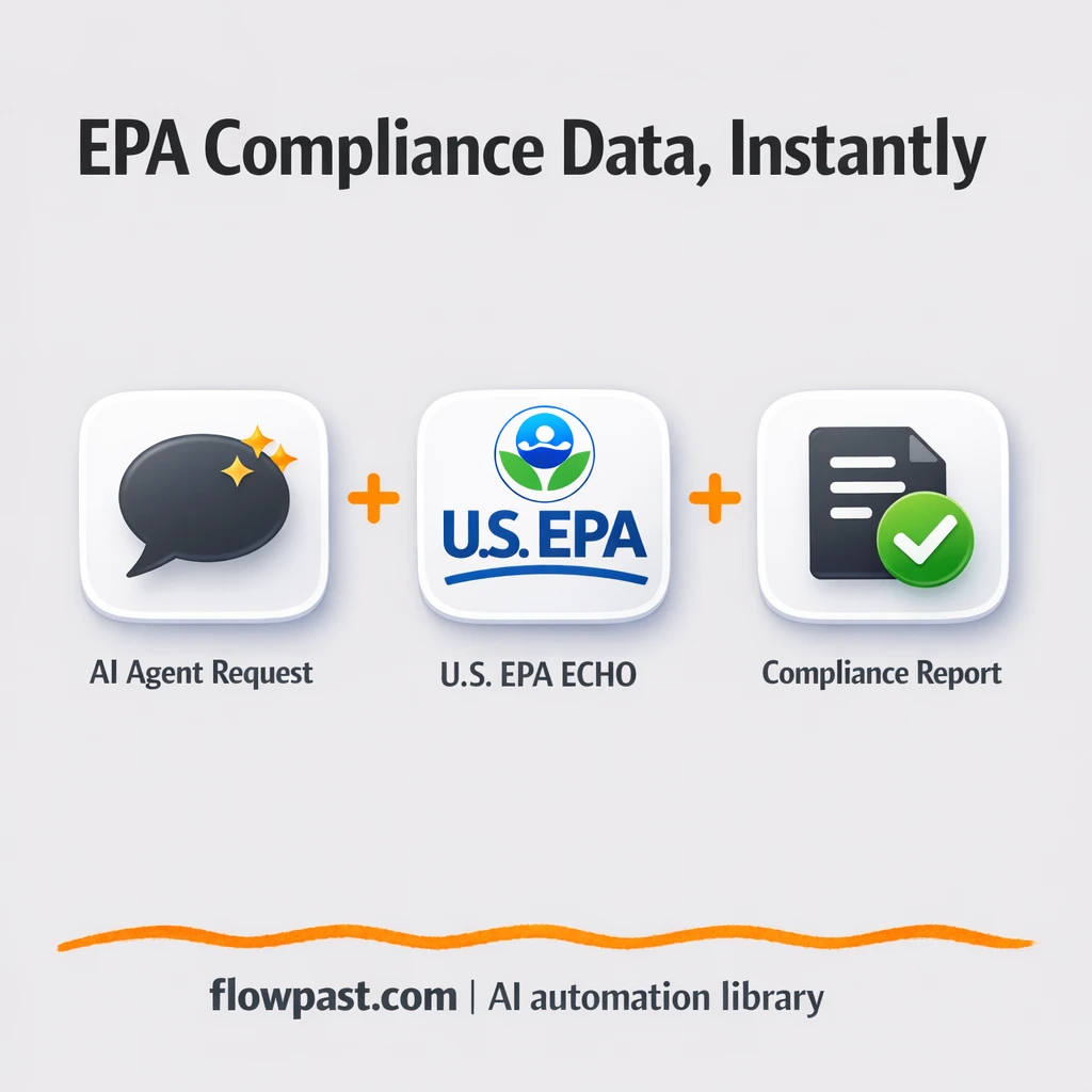EPA ECHO to Google Sheets, cleaner compliance checks - n8n workflow automation template
