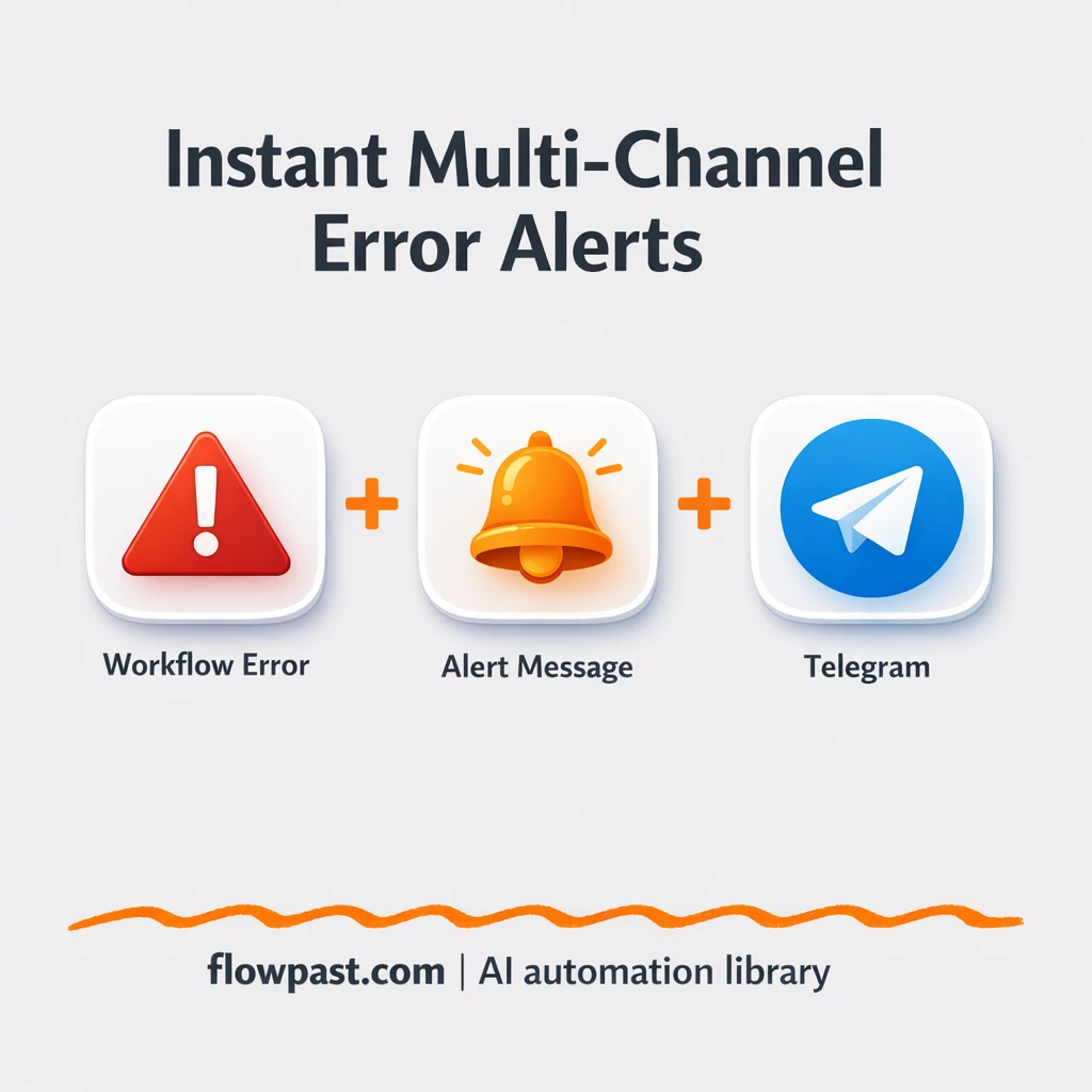 Telegram + Gmail alerts so failures never go unseen - n8n workflow automation template