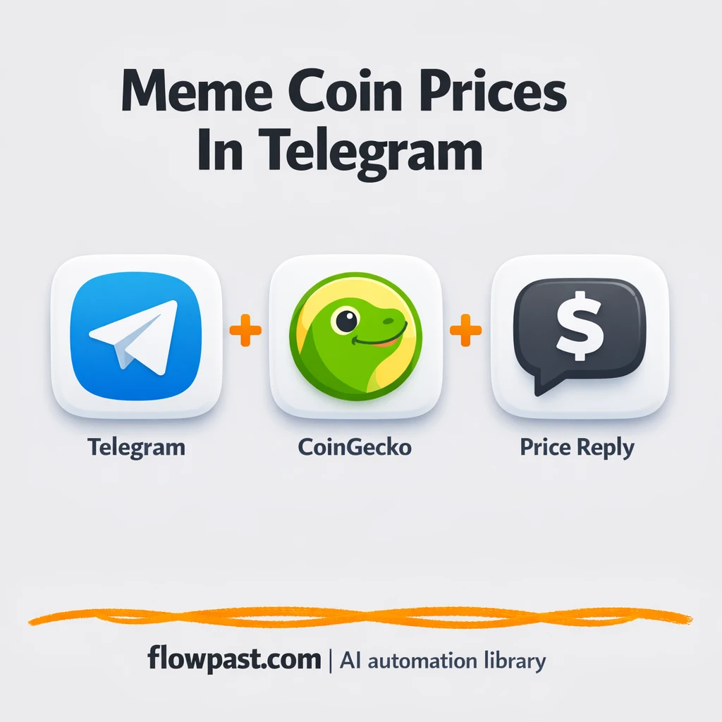 Telegram + CoinGecko: live memecoin prices on demand - n8n workflow automation template