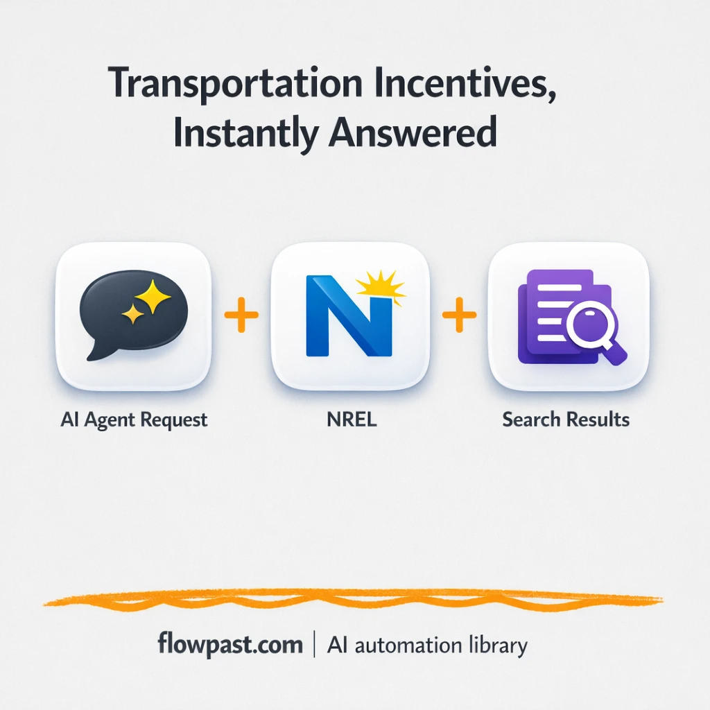 Claude Desktop + NREL, source backed EV answers - n8n workflow automation template