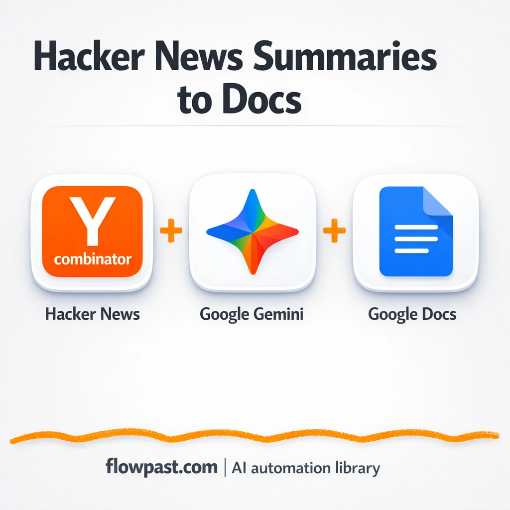 Hacker News to Google Docs, shareable trend briefs - n8n workflow automation template