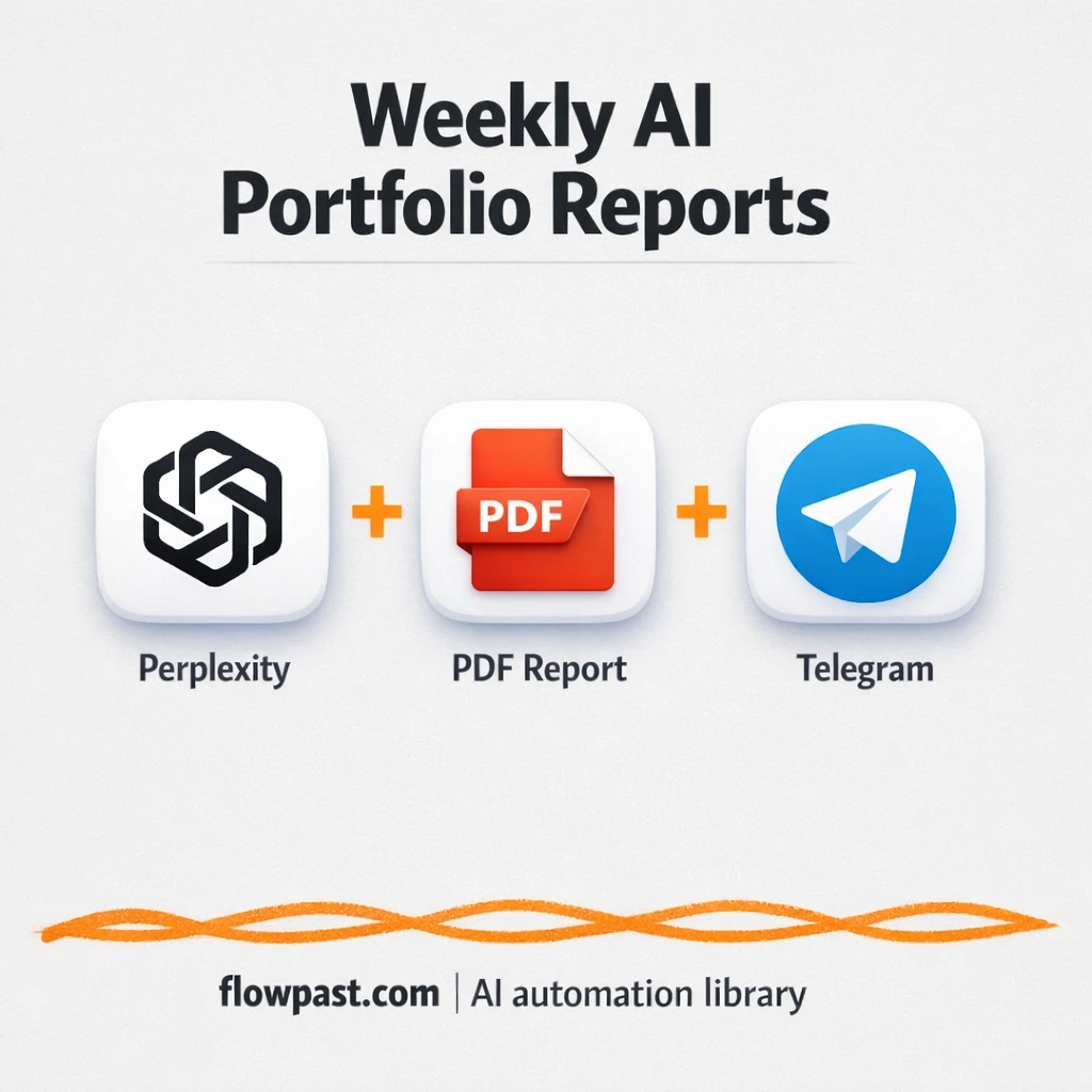Telegram + PDF.co: client-ready portfolio PDFs sent - n8n workflow automation template