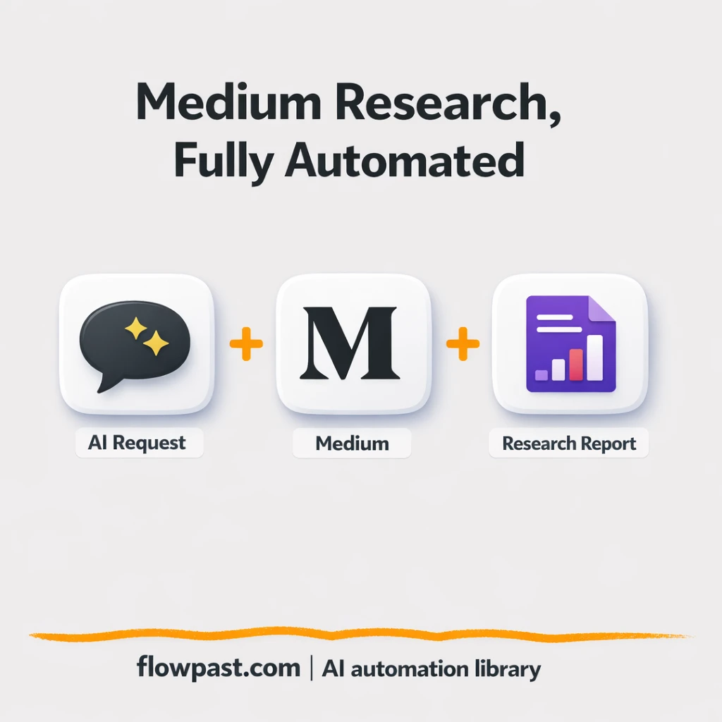 Medium to Google Sheets, research logged clean - n8n workflow automation template