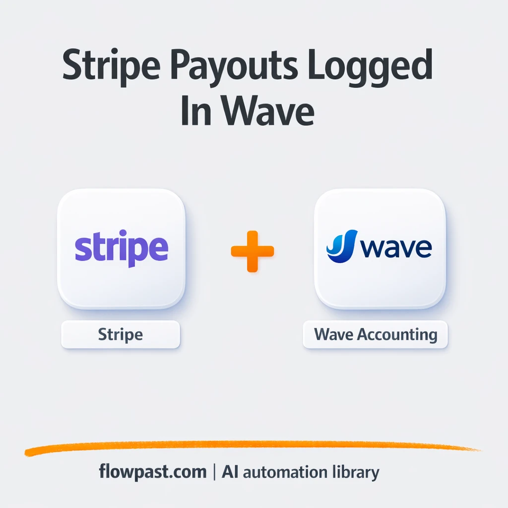 Stripe to Wave: payouts logged as journal entries - n8n workflow automation template