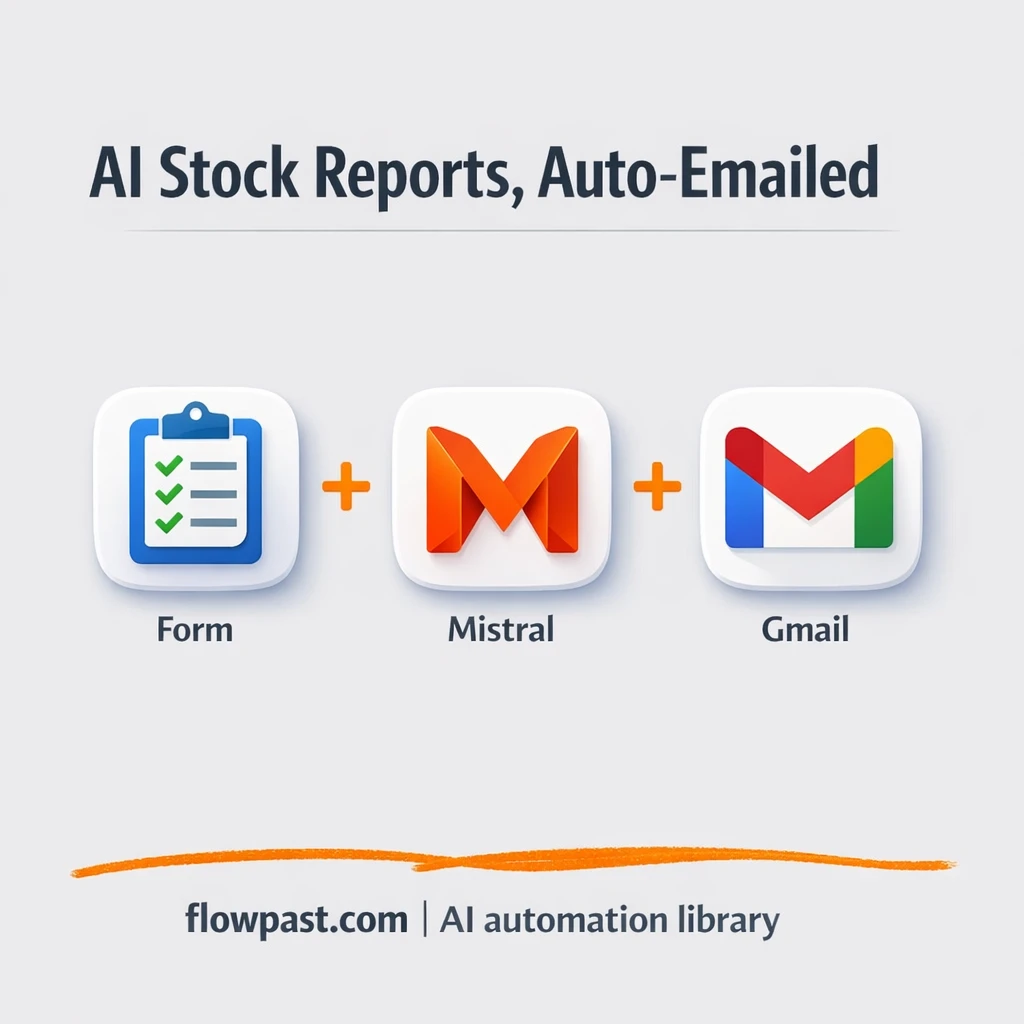Gmail + Mistral AI: stock news recaps ready to send - n8n workflow automation template