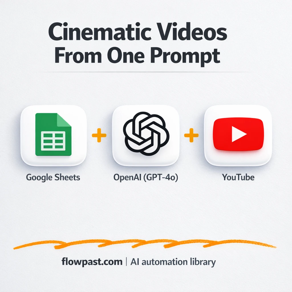 Google Sheets + YouTube: shorts published from one row - n8n workflow automation template