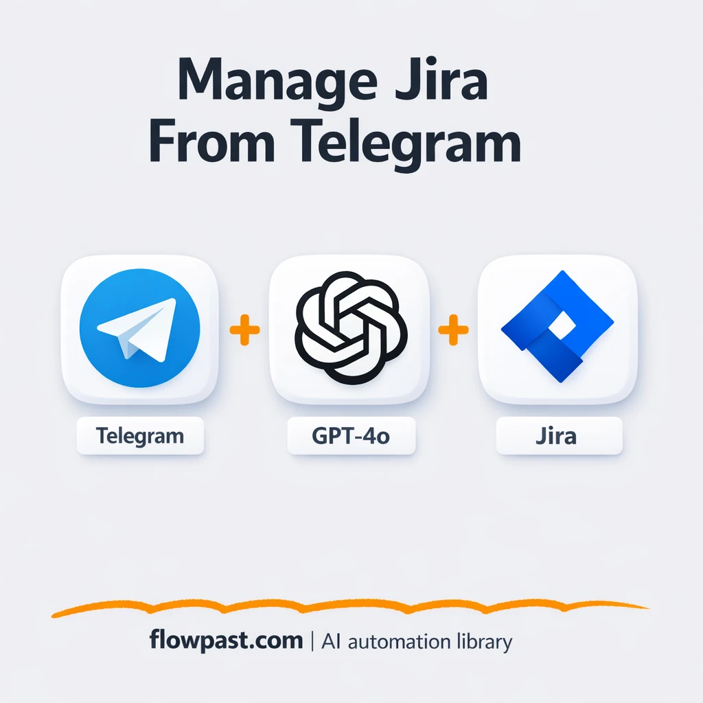 Jira meets Telegram for faster ticket updates - n8n workflow automation template