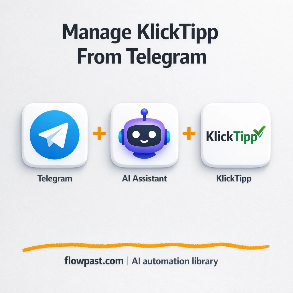 Telegram + KlickTipp: clean contact updates by chat - n8n workflow automation template