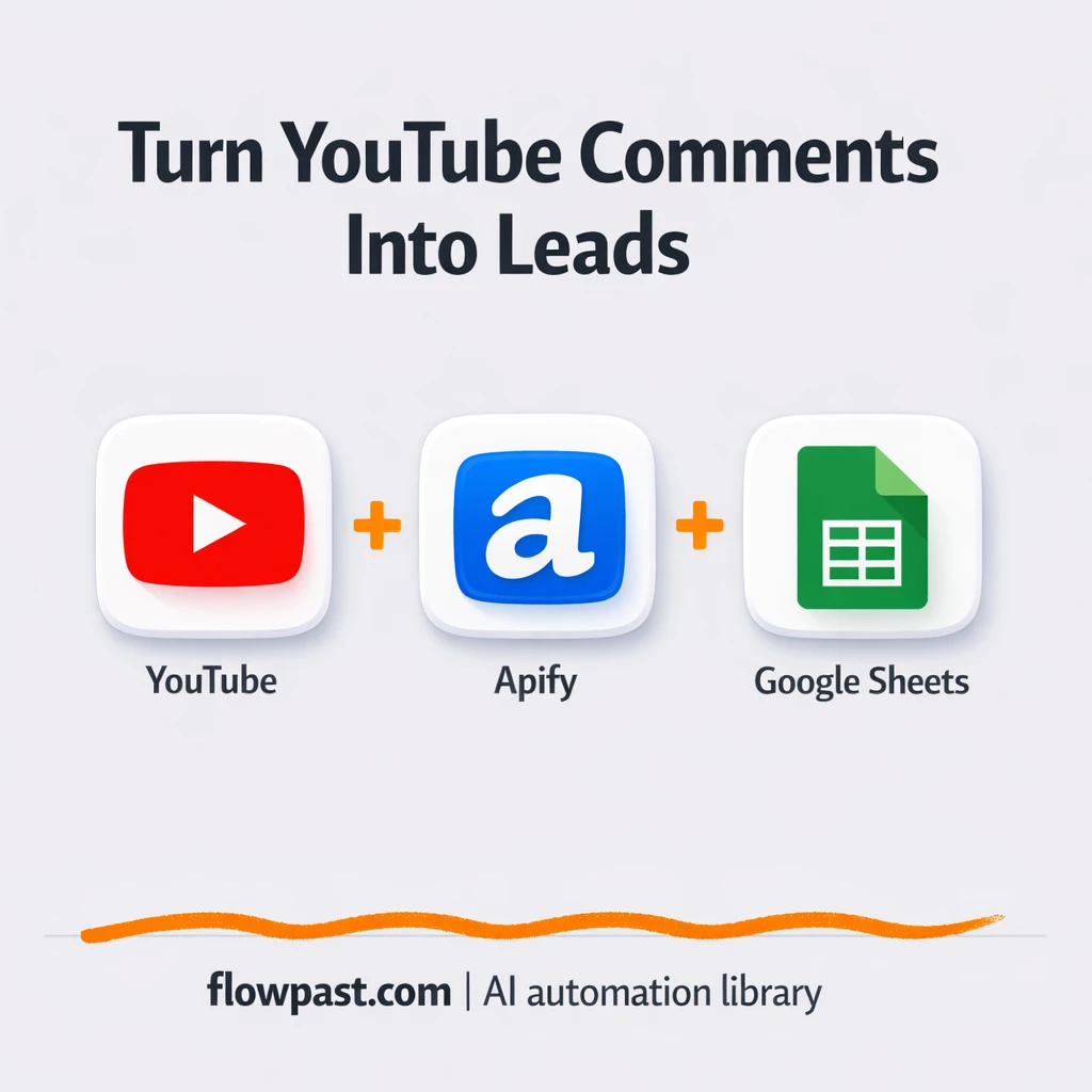 YouTube to Google Sheets, enriched leads from comments - n8n workflow automation template
