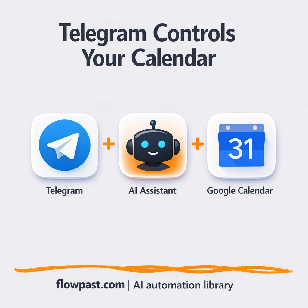 Telegram to Google Calendar, meetings handled in chat - n8n workflow automation template