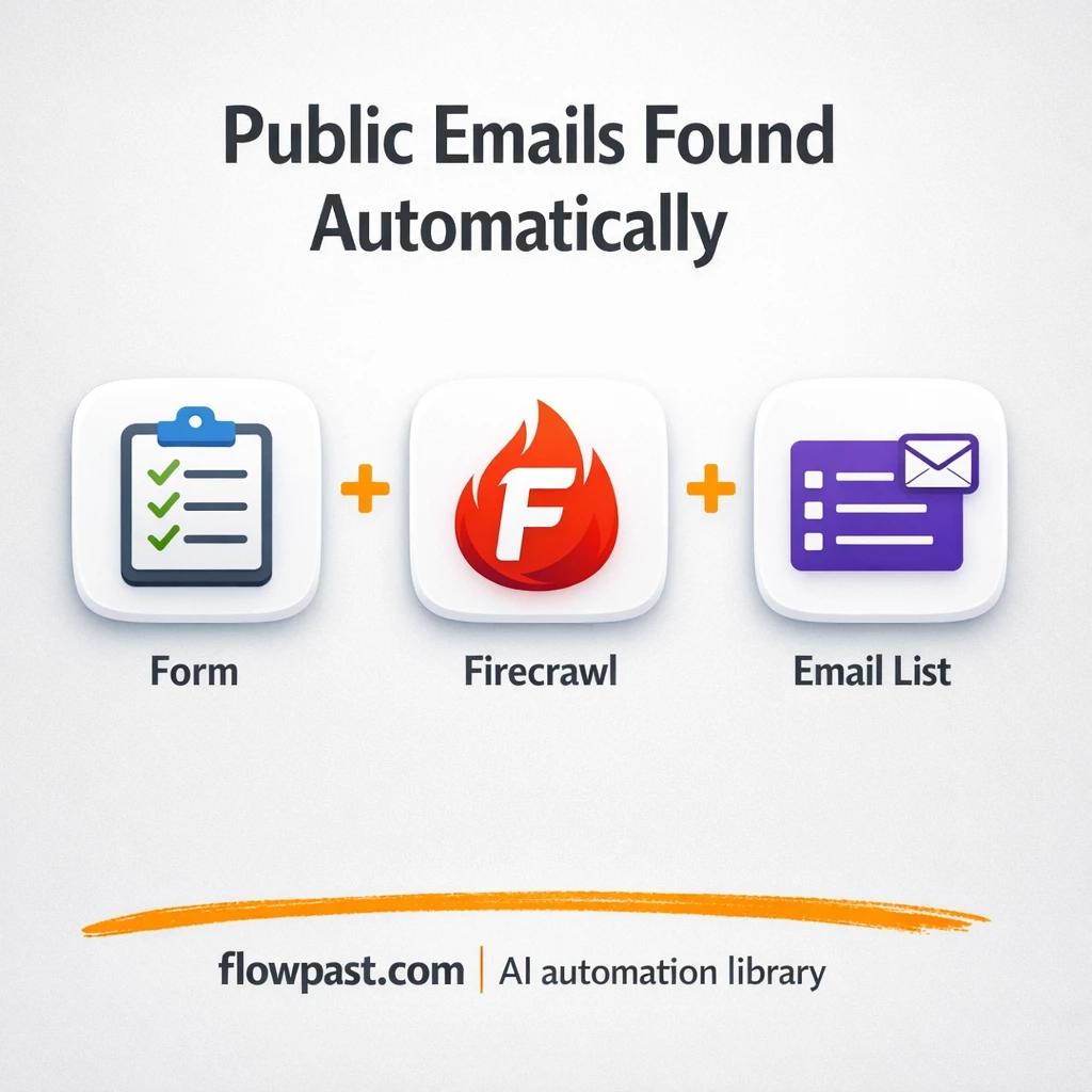 Firecrawl to Google Sheets, clean emails per URL - n8n workflow automation template