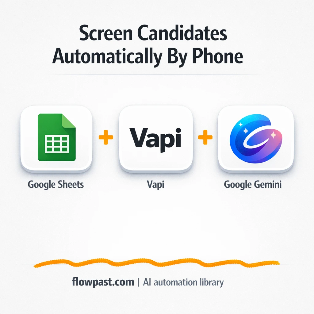 Google Sheets + Vapi.ai: pre-screen calls logged clean - n8n workflow automation template