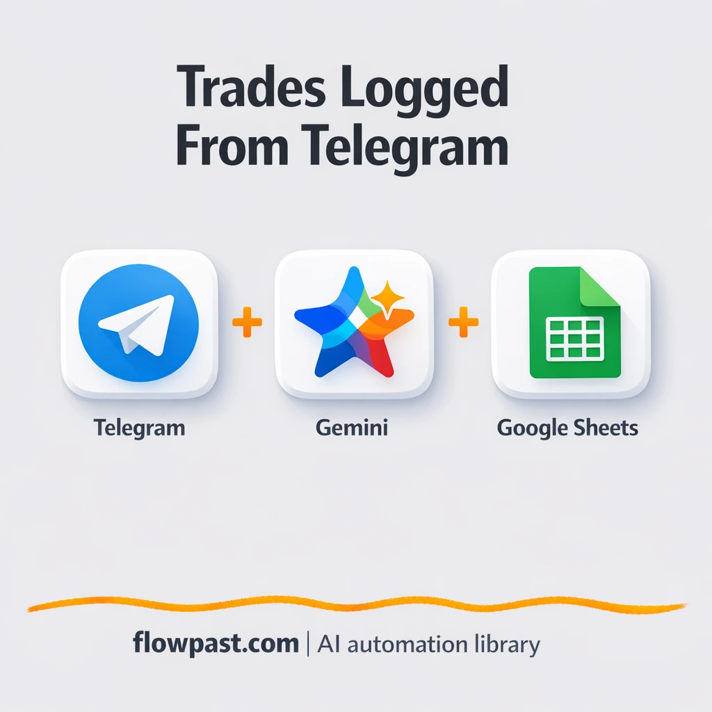 Telegram to Google Sheets, a cleaner trade journal - n8n workflow automation template